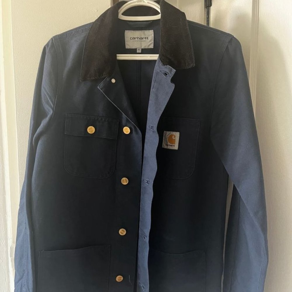 Carhart WIP Navy Michigan Spring Chore Coat XS